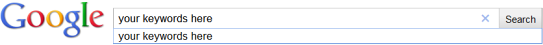 Google Search box